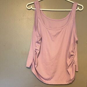 💜SHEIN Lavender Sleeveless Ruched Top